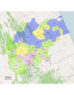 Mappa dei comuni e CAP della provincia di Macerata pdf 2