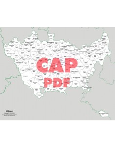 Mappa dei comuni e CAP della provincia di Milano pdf