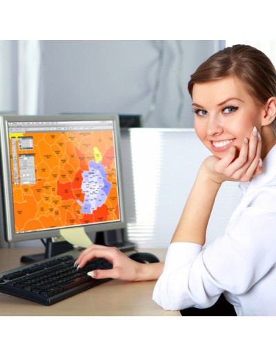 Mappa dei comuni e CAP della provincia di...