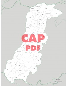 Mappa dei comuni e CAP della provincia di Modena pdf