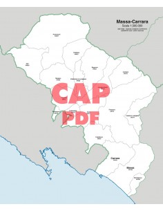 Mappa dei comuni e CAP della provincia di Massa-Carrara pdf