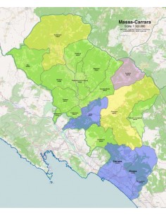 Mappa dei comuni e CAP della provincia di Massa-Carrara pdf 2