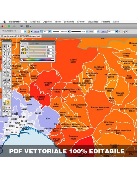 Mappa dei comuni e CAP della provincia di Napoli pdf