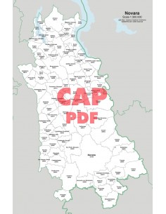 Mappa dei comuni e CAP della provincia di Novara pdf