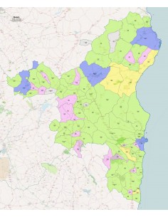 Mappa dei comuni e CAP della provincia di Nuoro pdf 2
