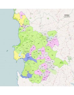 Mappa dei comuni e CAP della provincia di Oristano pdf 2