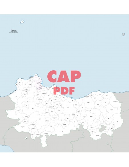 Mappa dei comuni e CAP della provincia di Palermo pdf