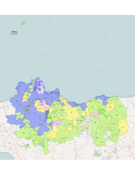 Mappa dei comuni e CAP della provincia di Palermo pdf