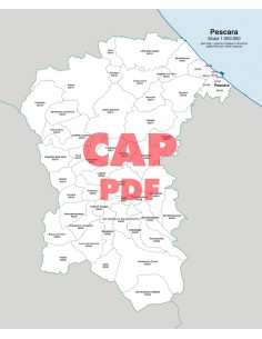 Mappa dei comuni e CAP della provincia di Pescara pdf