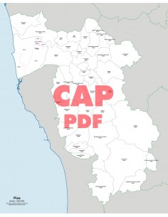 Mappa dei comuni e CAP della provincia di Pisa pdf