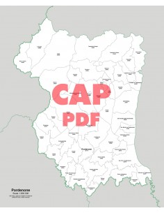 Mappa dei comuni e CAP della provincia di Pordenone pdf