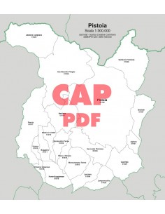 Mappa dei comuni e CAP della provincia di Pistoia pdf