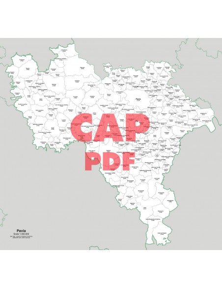 Mappa dei comuni e CAP della provincia di Pavia pdf