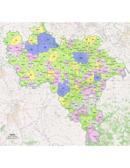 Mappa dei comuni e CAP della provincia di Pavia pdf