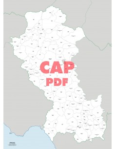 Mappa dei comuni e CAP della provincia di Potenza pdf