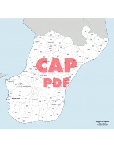 Mappa dei comuni e CAP della provincia di Reggio di...