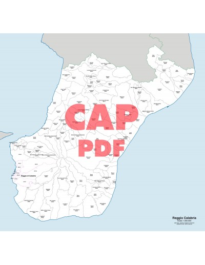 Mappa dei comuni e CAP della provincia di...