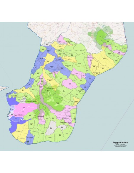 Mappa dei comuni e CAP della provincia di Reggio di Calabria pdf