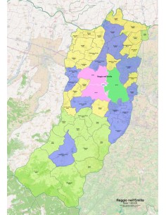Mappa dei comuni e CAP della provincia di Reggio... 2