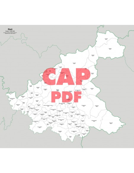 Mappa dei comuni e CAP della provincia di Rieti pdf