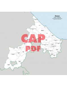 Mappa dei comuni e CAP della provincia di Rimini pdf