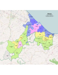 Mappa dei comuni e CAP della provincia di Rimini pdf 2