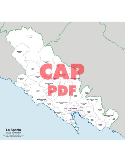Mappa dei comuni e CAP della provincia di La Spezia pdf