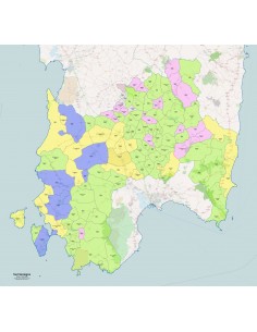 Mappa dei comuni e CAP della provincia Sud Sardegna pdf 2