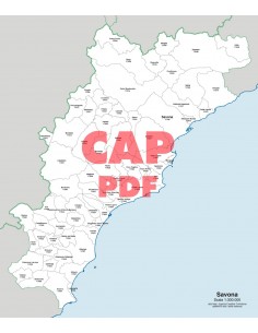 Mappa dei comuni e CAP della provincia di Savona pdf