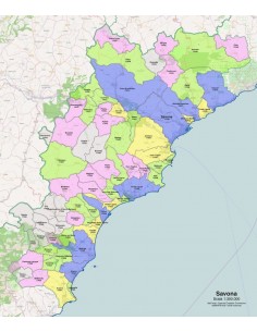 Mappa dei comuni e CAP della provincia di Savona pdf 2