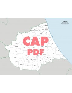 Mappa dei comuni e CAP della provincia di Teramo pdf