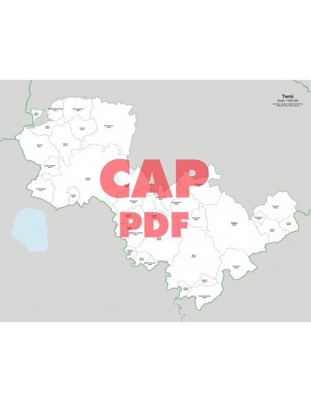 Mappa dei comuni e CAP della provincia di Terni pdf