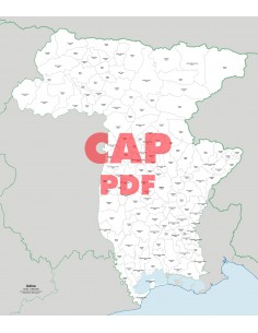 Mappa dei comuni e CAP della provincia di Udine pdf
