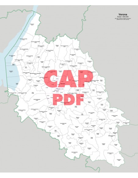 Mappa dei comuni e CAP della provincia di Verona pdf