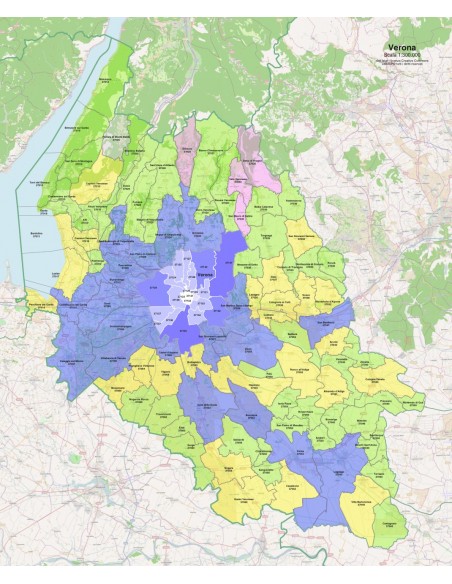 Mappa dei comuni e CAP della provincia di Verona pdf