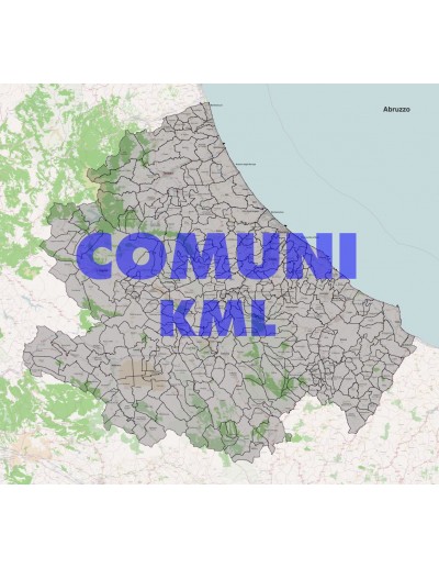 Mappa dei comuni dell'Abruzzo KML