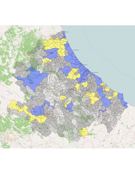 Mappa dei comuni dell'Abruzzo KML