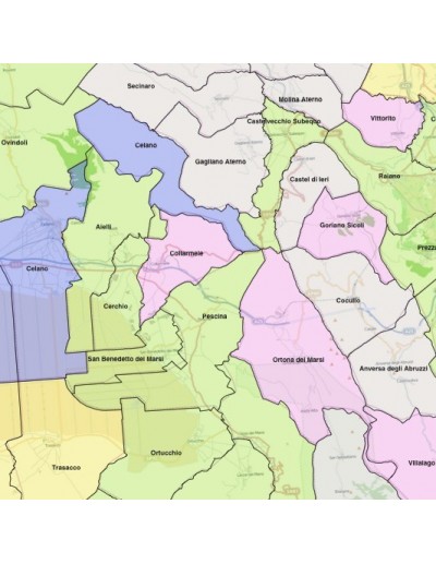 Mappa dei comuni dell'Abruzzo KML