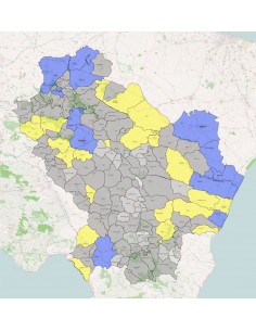 Mappa dei comuni della Basilicata KML 2