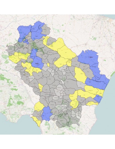 Mappa dei comuni della Basilicata KML