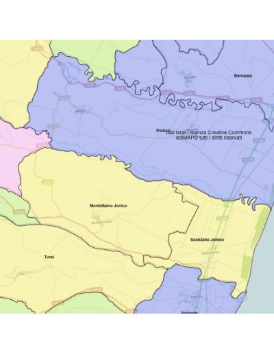 Mappa dei comuni della Basilicata KML