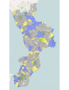 Mappa dei comuni della Calabria KML 2