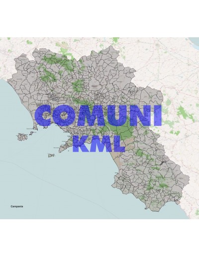 Mappa dei comuni della Campania KML