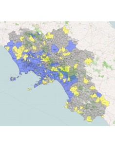 Mappa dei comuni della Campania KML 2