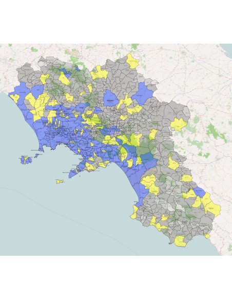Mappa dei comuni della Campania KML