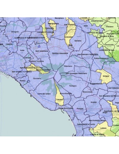 Mappa dei comuni della Campania KML
