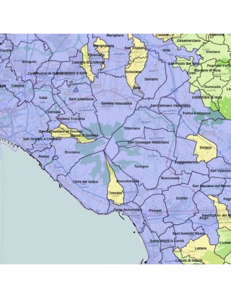 Mappa dei comuni della Campania KML