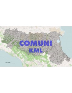 Mappa dei comuni dell'Emilia Romagna KML