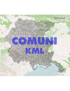 Mappa dei comuni del Friuli Venezia Giulia KML