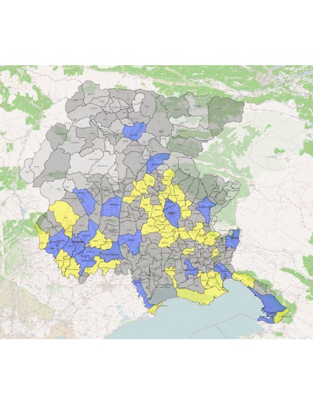 Mappa dei comuni del Friuli Venezia Giulia KML